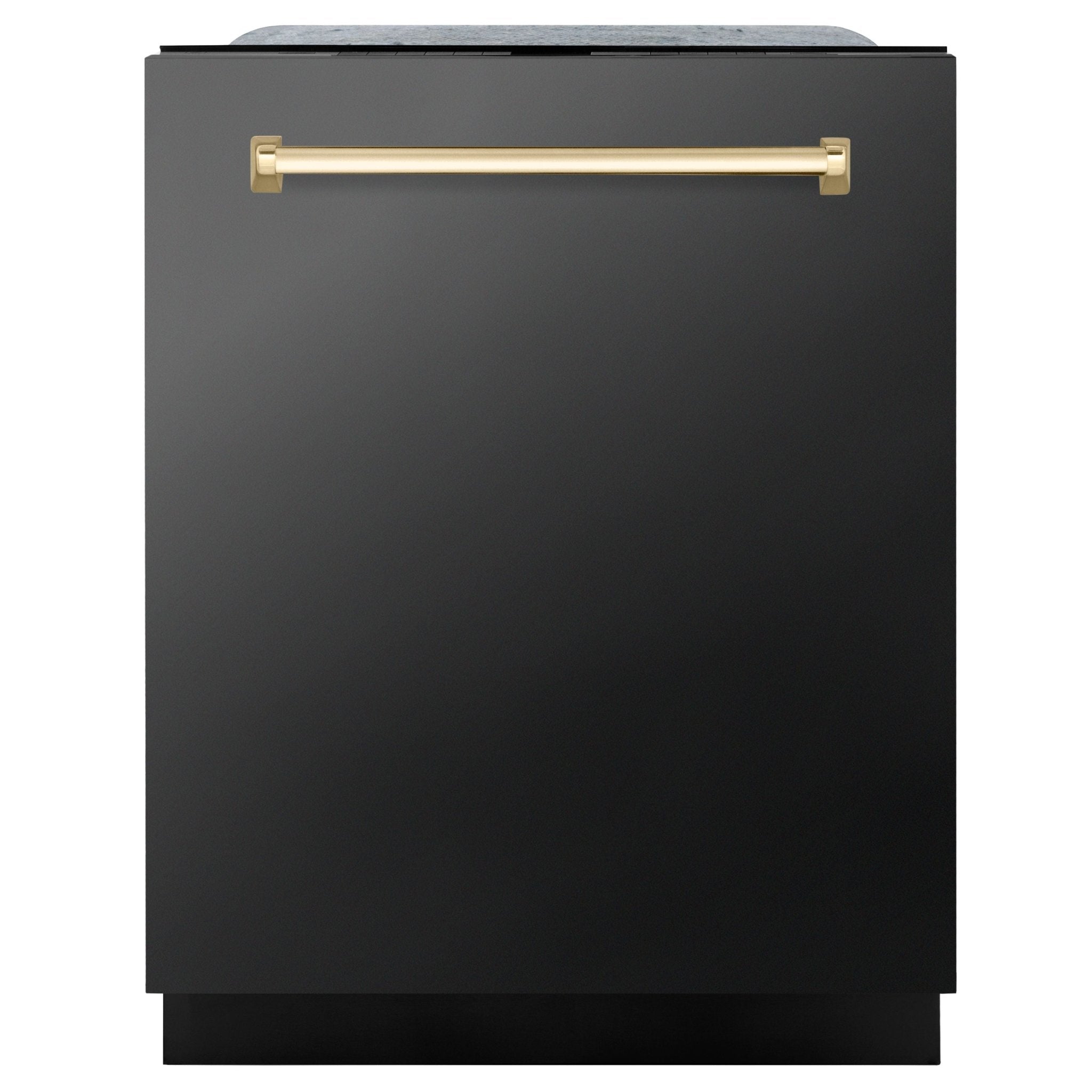 ZLINE Autograph Edition 24 In. Tall Dishwasher, Touch Control, in Stainless Steel with Gold Handle, DWMTZ-304-24-G - Smart Kitchen Lab