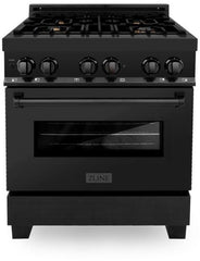 ZLINE Kitchen and Bath 30 in. Professional Gas Burner, Electric Oven Stainless Steel Range, RA30 - Smart Kitchen Lab