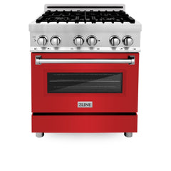 ZLINE Kitchen and Bath 30 in. Professional Gas Burner, Electric Oven Stainless Steel Range, RA30 - Smart Kitchen Lab