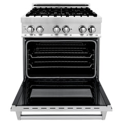 ZLINE Kitchen and Bath 30 in. Professional Gas Burner, Electric Oven Stainless Steel Range, RA30 - Smart Kitchen Lab