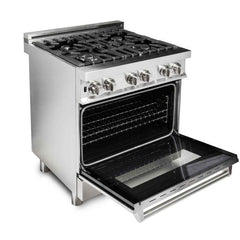 ZLINE Kitchen and Bath 30 in. Professional Gas Burner, Electric Oven Stainless Steel Range, RA30 - Smart Kitchen Lab