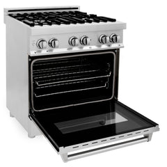 ZLINE Kitchen and Bath 30 in. Professional Gas Burner, Electric Oven Stainless Steel Range, RA30 - Smart Kitchen Lab