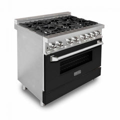 ZLINE Kitchen and Bath 36 in. Professional Gas Burner/Electric Oven Stainless Steel Range, RA36 - Smart Kitchen Lab