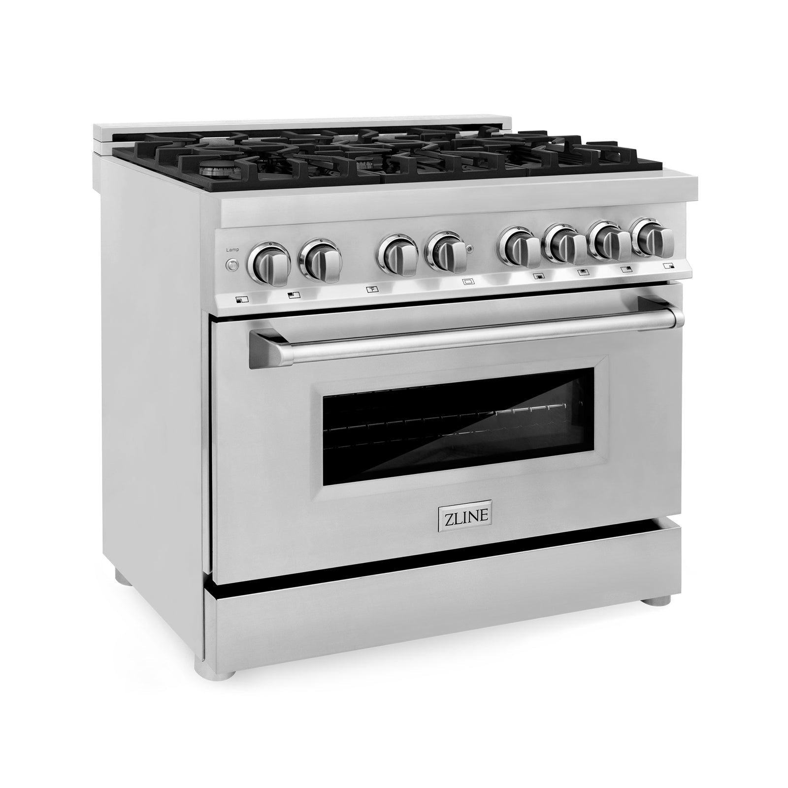 ZLINE Kitchen and Bath 36 in. Professional Gas Burner/Electric Oven Stainless Steel Range, RA36 - Smart Kitchen Lab